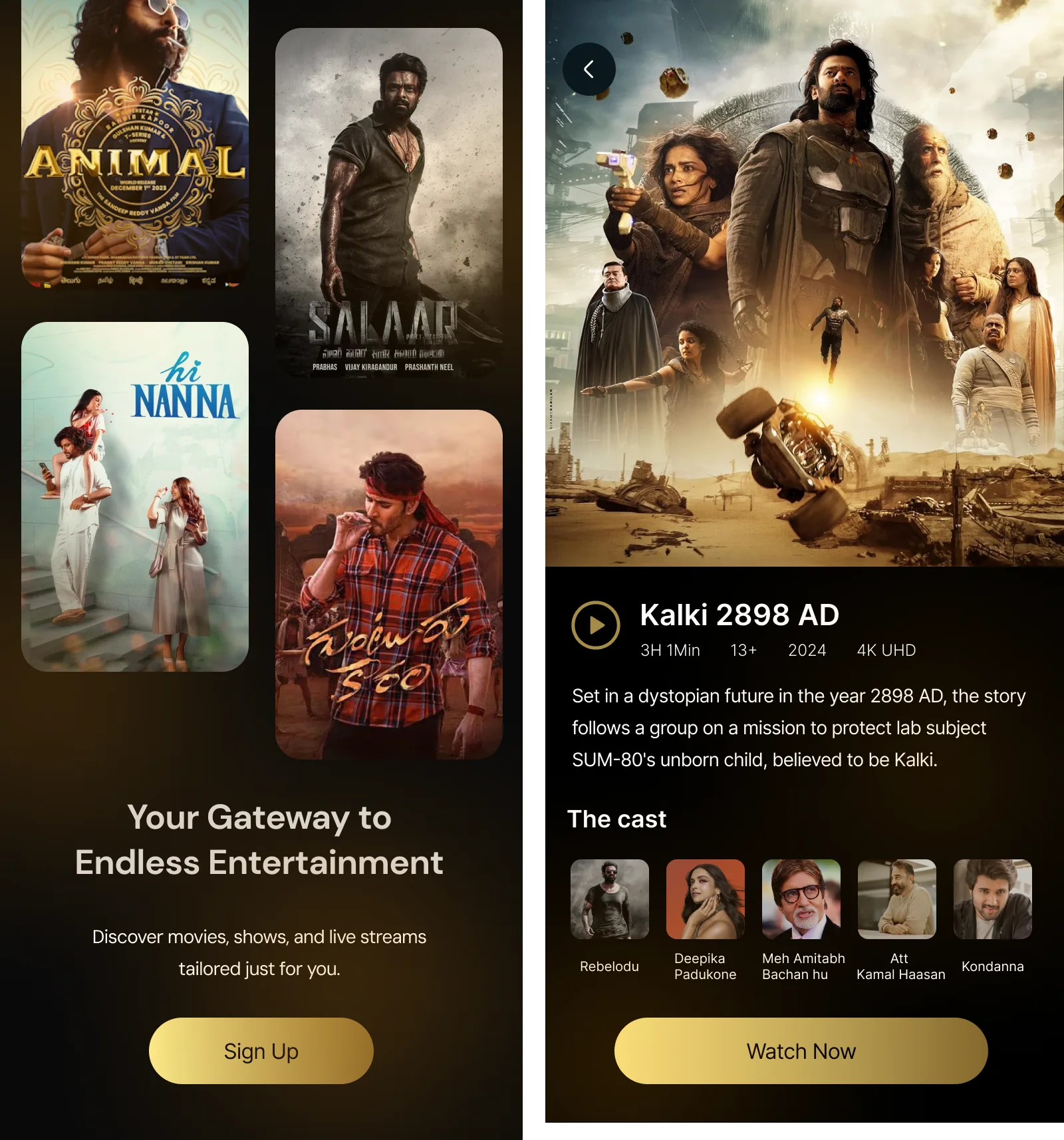 Streaming & movies app