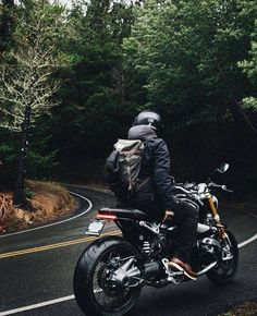 Arjun Rao — the weekend rider, on a cafe-racer on a forest road